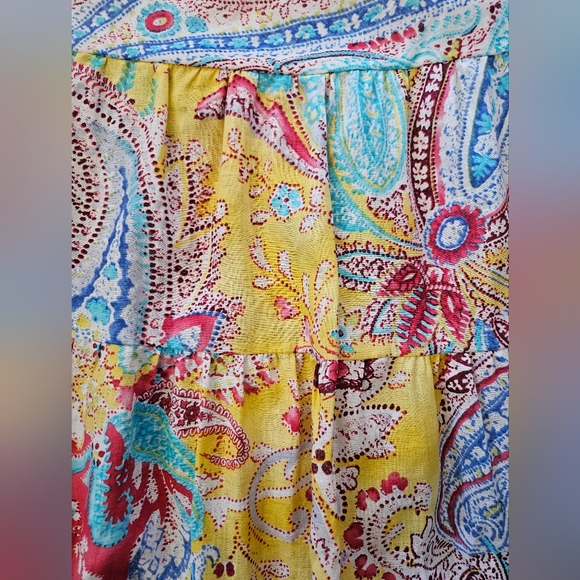 NWT - Linen - Lauren Ralph Lauren Cotton Lined Boho Skirt - Size L - Picture 6 of 8